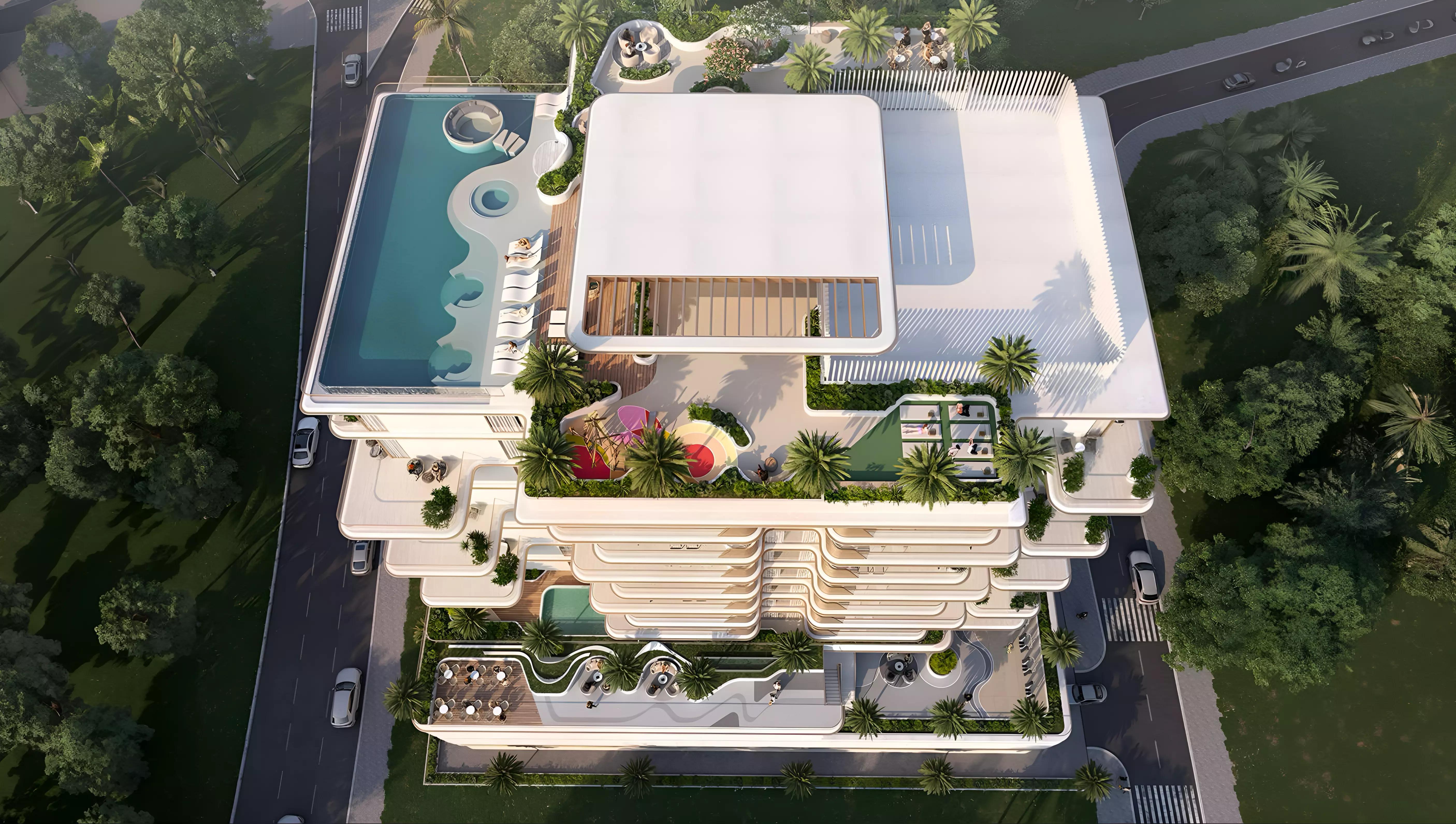 Sunset Bay Phase 4 apartment interior living space, Dubai Islands, Dubai