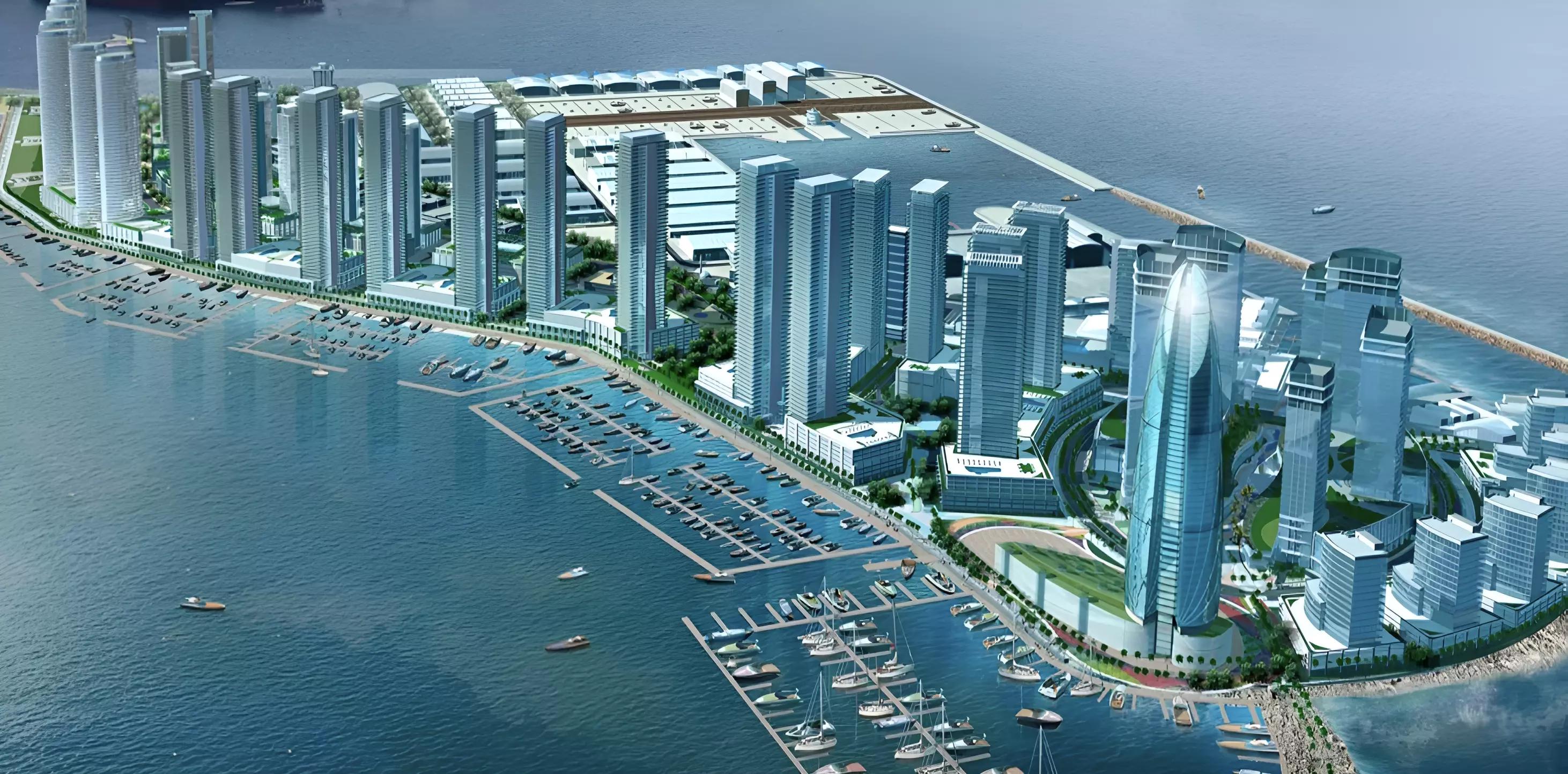 LIV Maritime apartment and townhouse building exterior in Dubai Maritime City