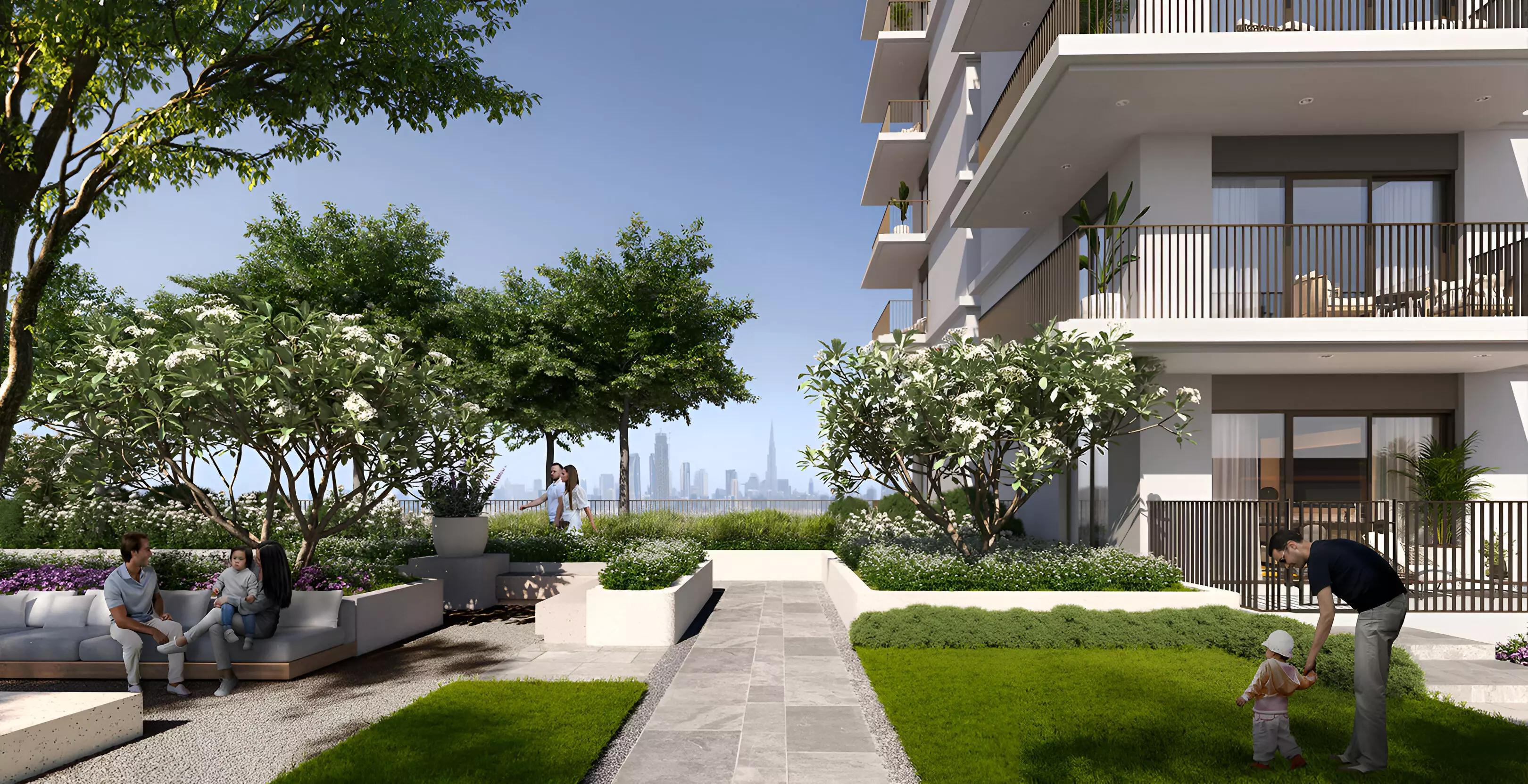 Ocean Point 1 marina and waterfront promenade view, Mina Rashid, Dubai