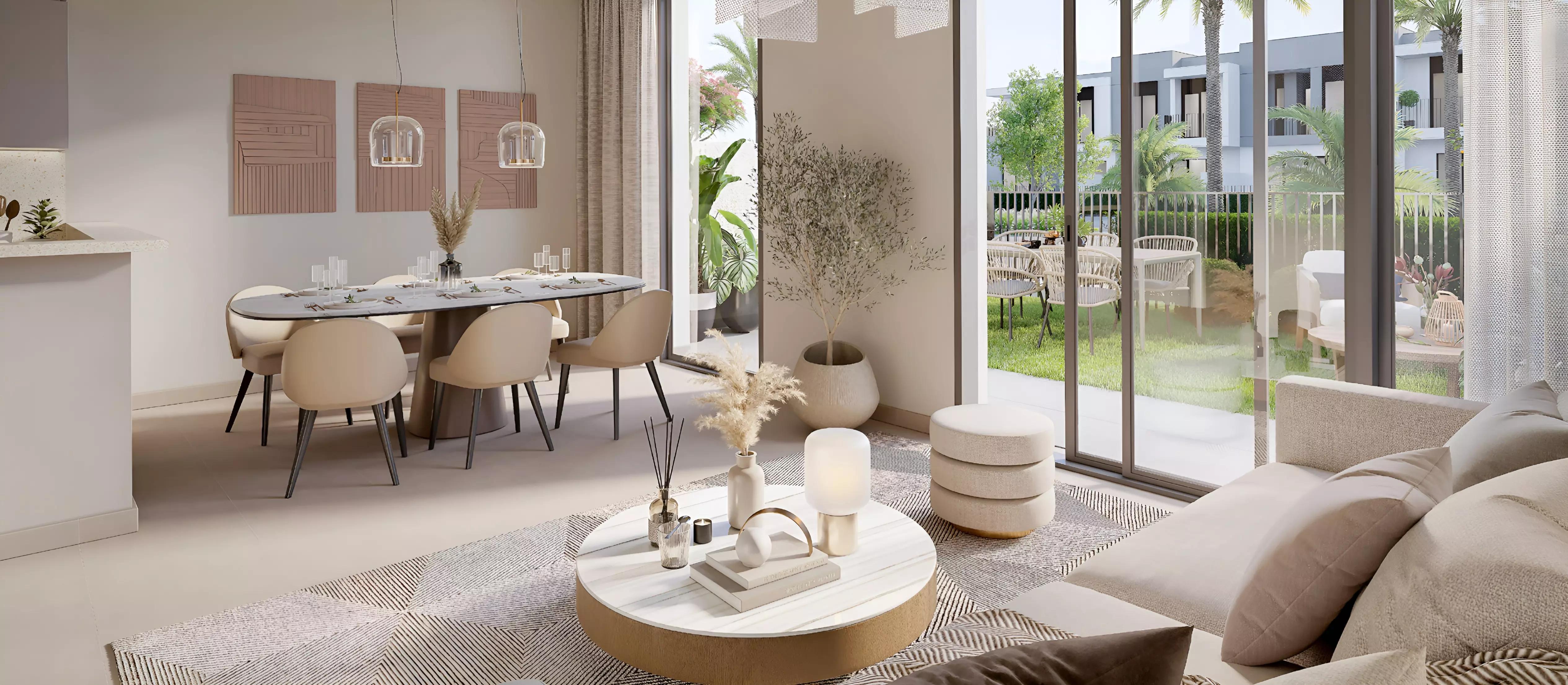 Expo Golf Villas 6 golf course frontage view, Emaar South, Dubai South