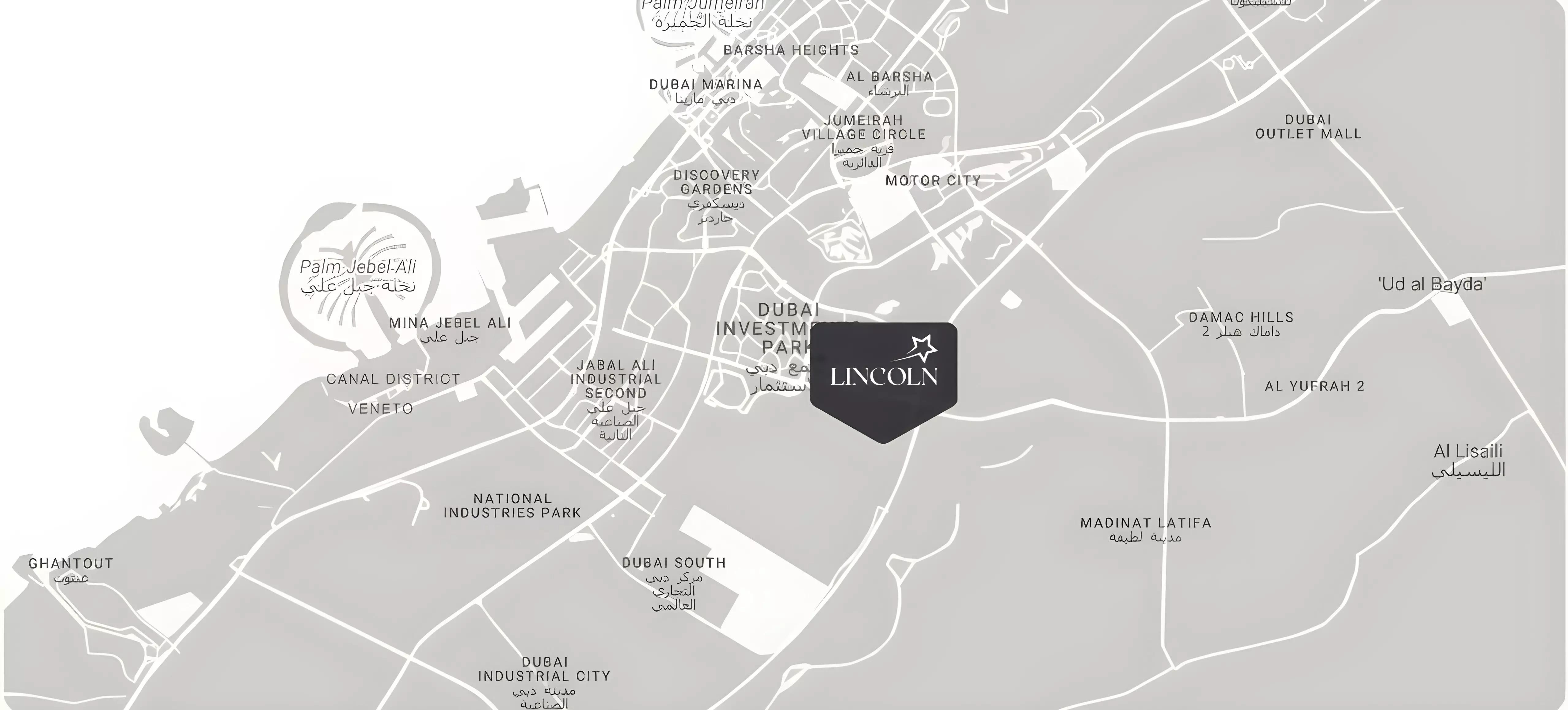 Master plan layout of Lincoln Star Residence 3, Dubai South