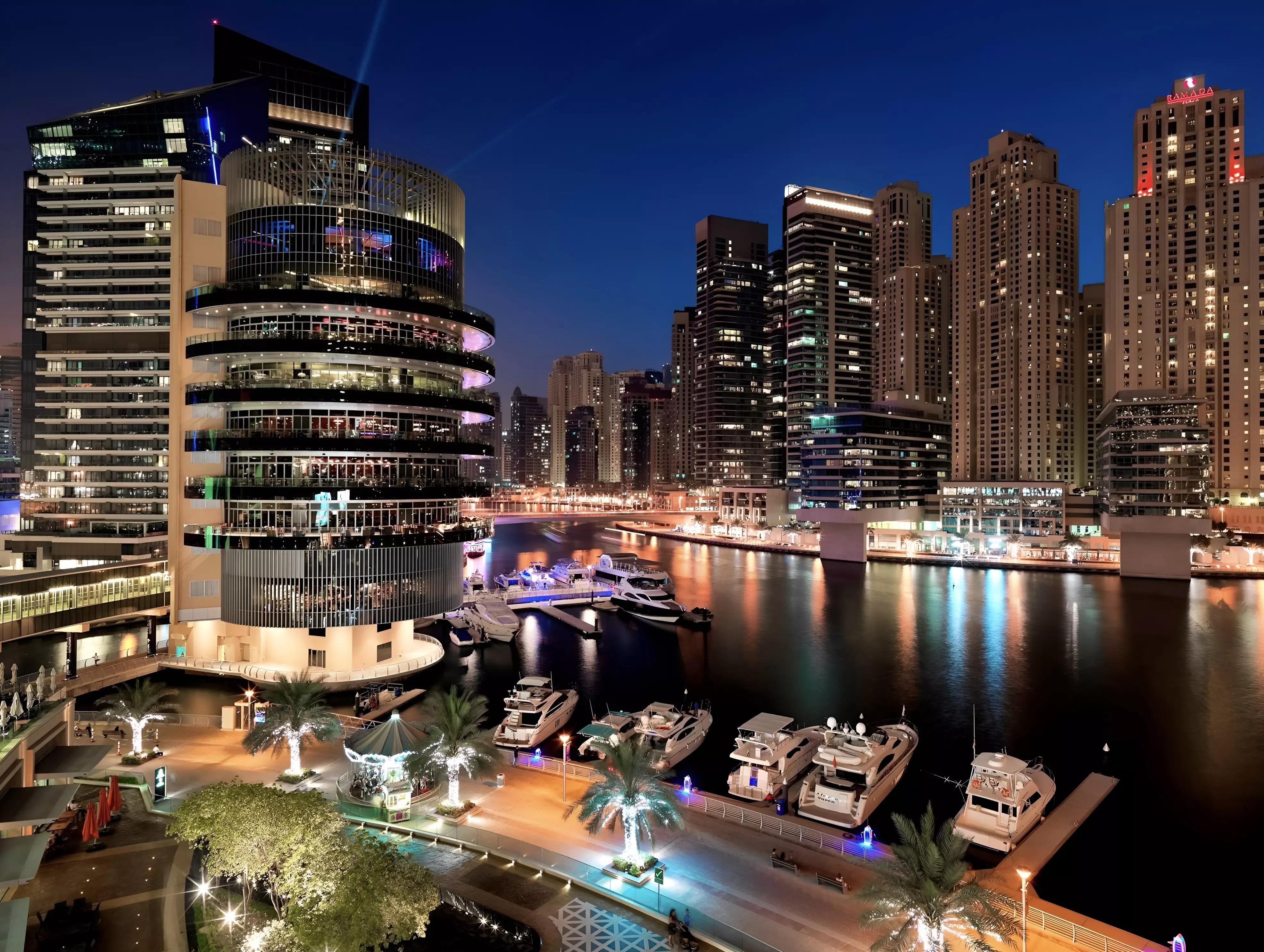 Interior living space at Aba Lux Living apartments, Dubai Marina