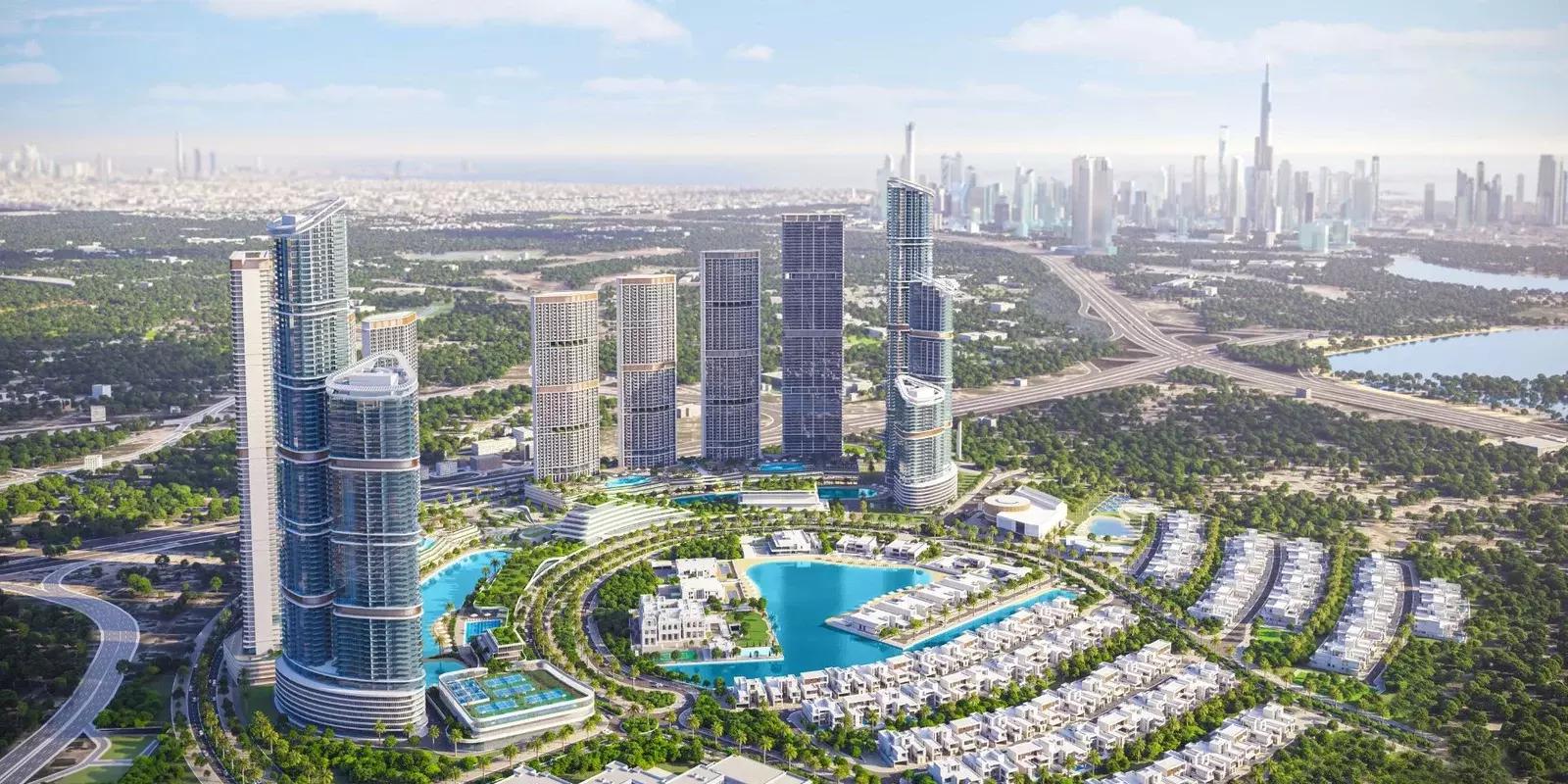 Sobha Hartland Phase 2 residential development aerial view, Dubai