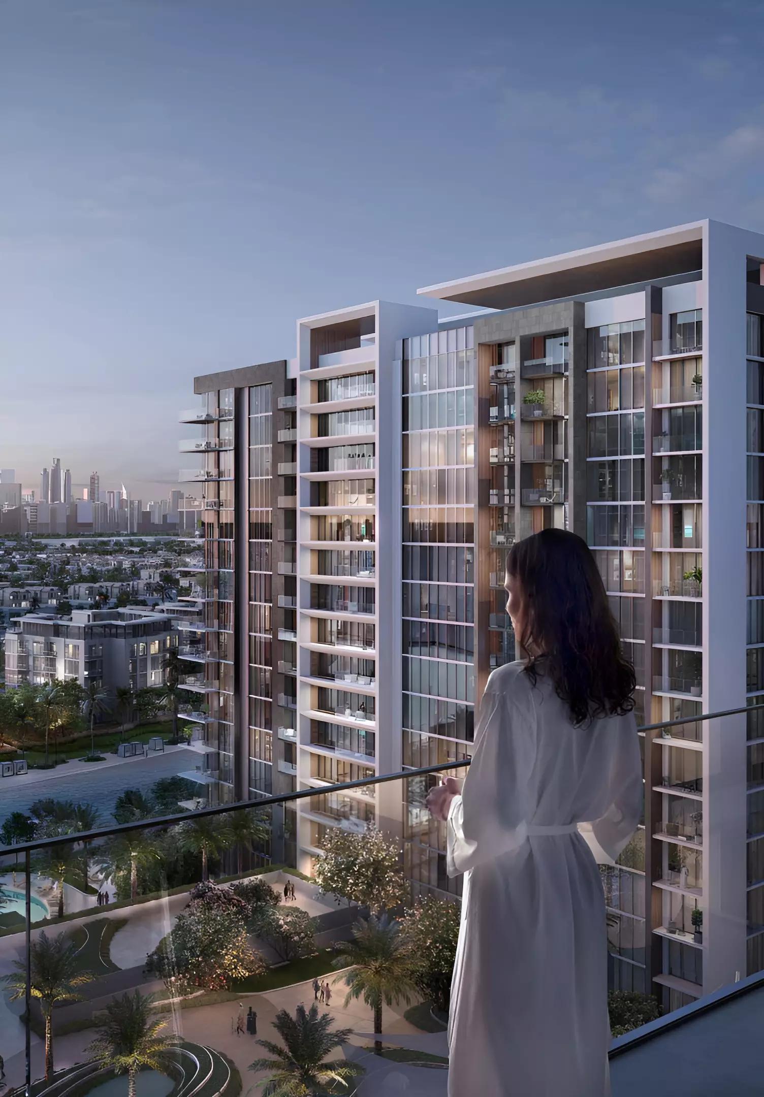 Naya Phase 2 courtyard and communal outdoor space, District One, Dubai