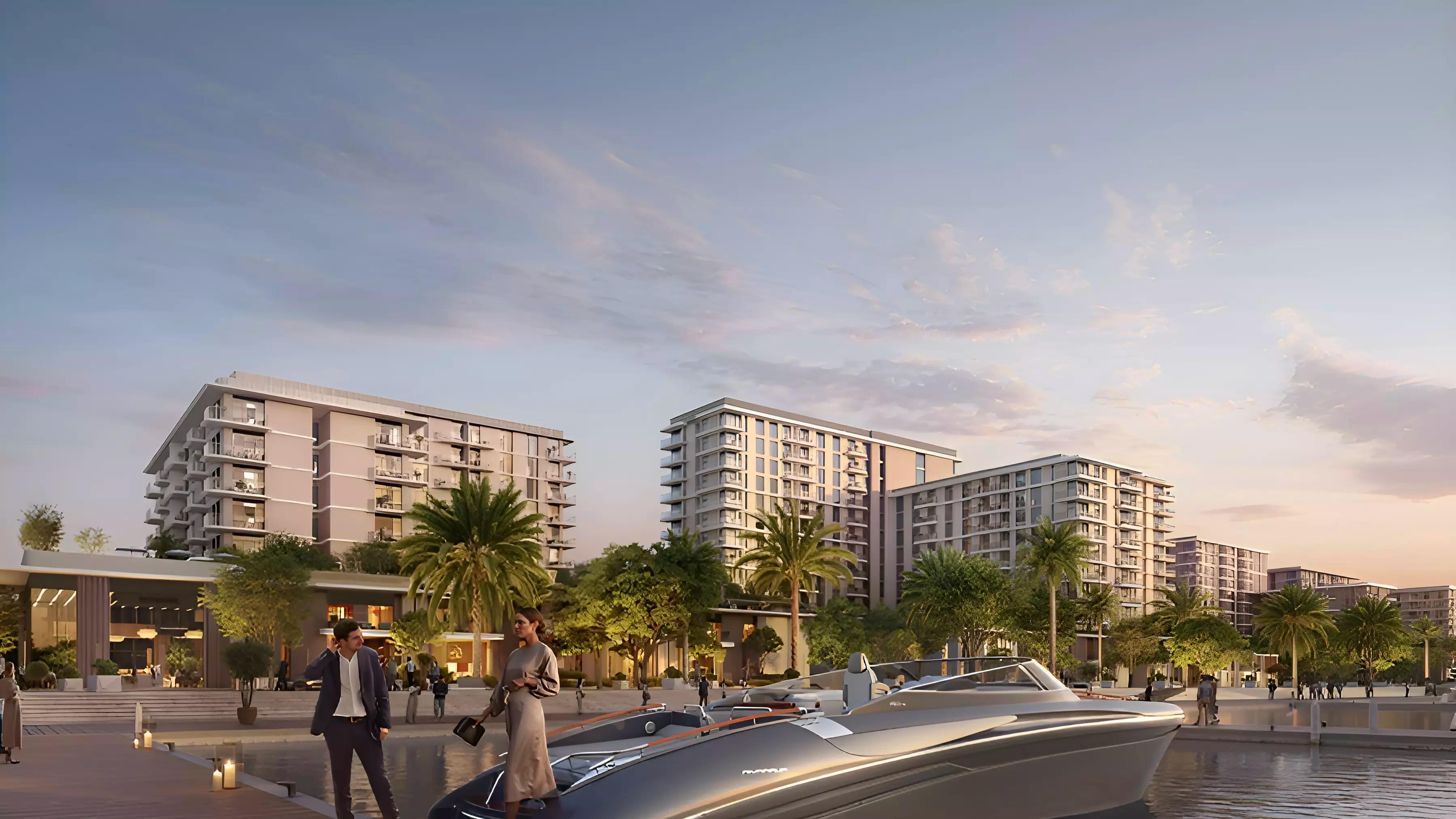 Pier Point Phase 2 waterfront residential building exterior at Mina Rashid, Dubai