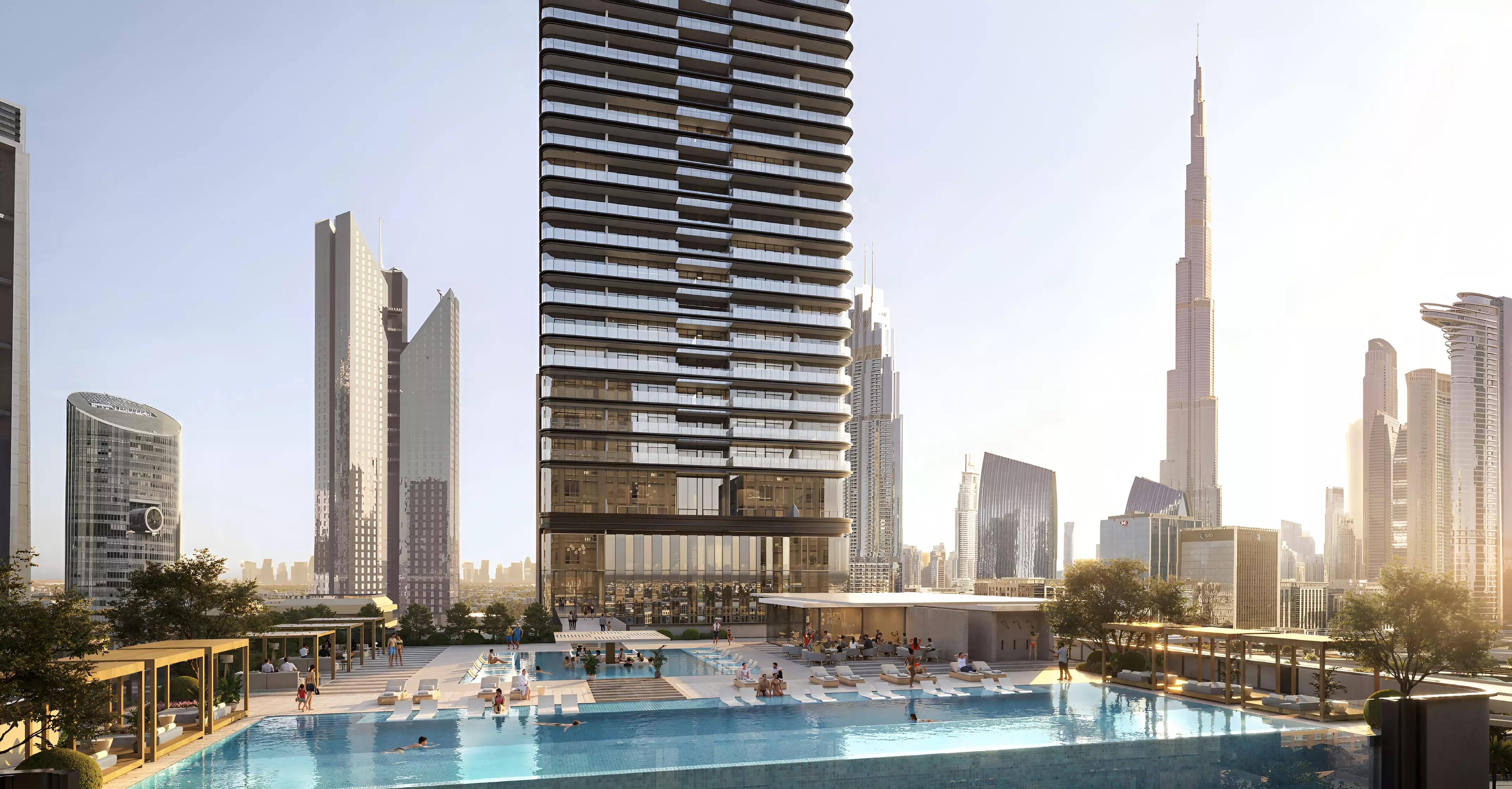 Apartment interior living area at Trump International Hotel & Tower Dubai