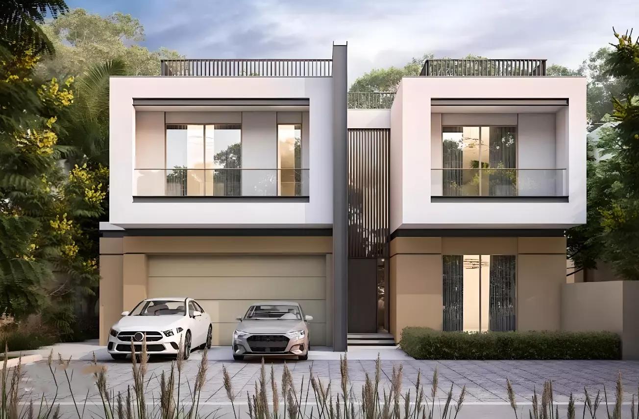 Sobha Elwood villa exterior view, Dubai Land, Dubai