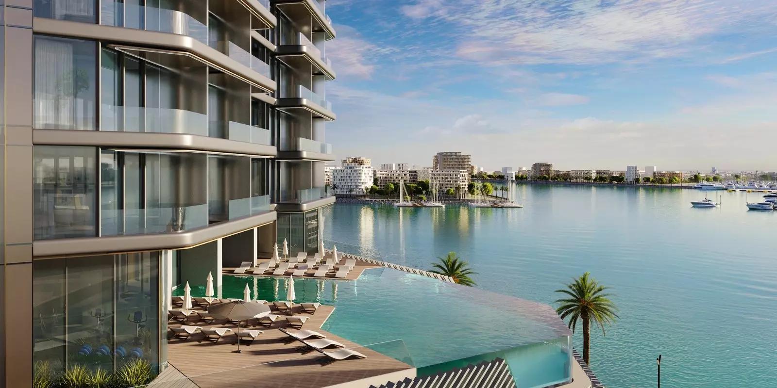 Nautica by Select Group apartment interior living area, Dubai Maritime City