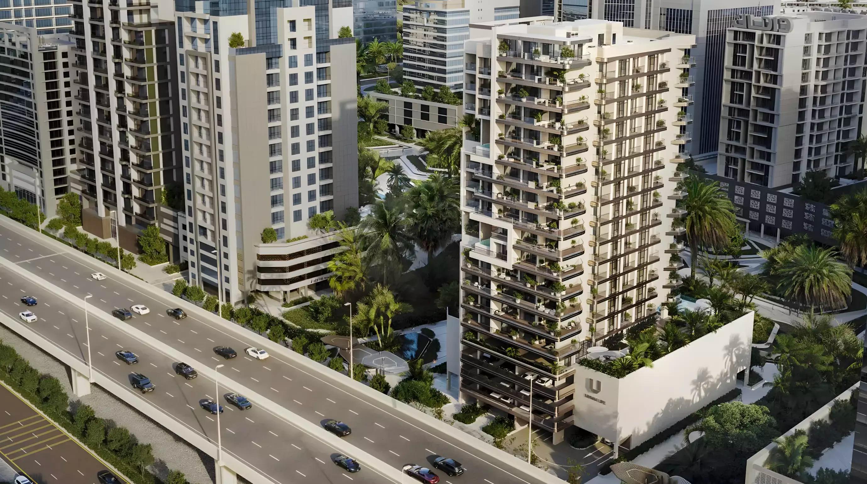 Urban Life Residences landscaped outdoor area