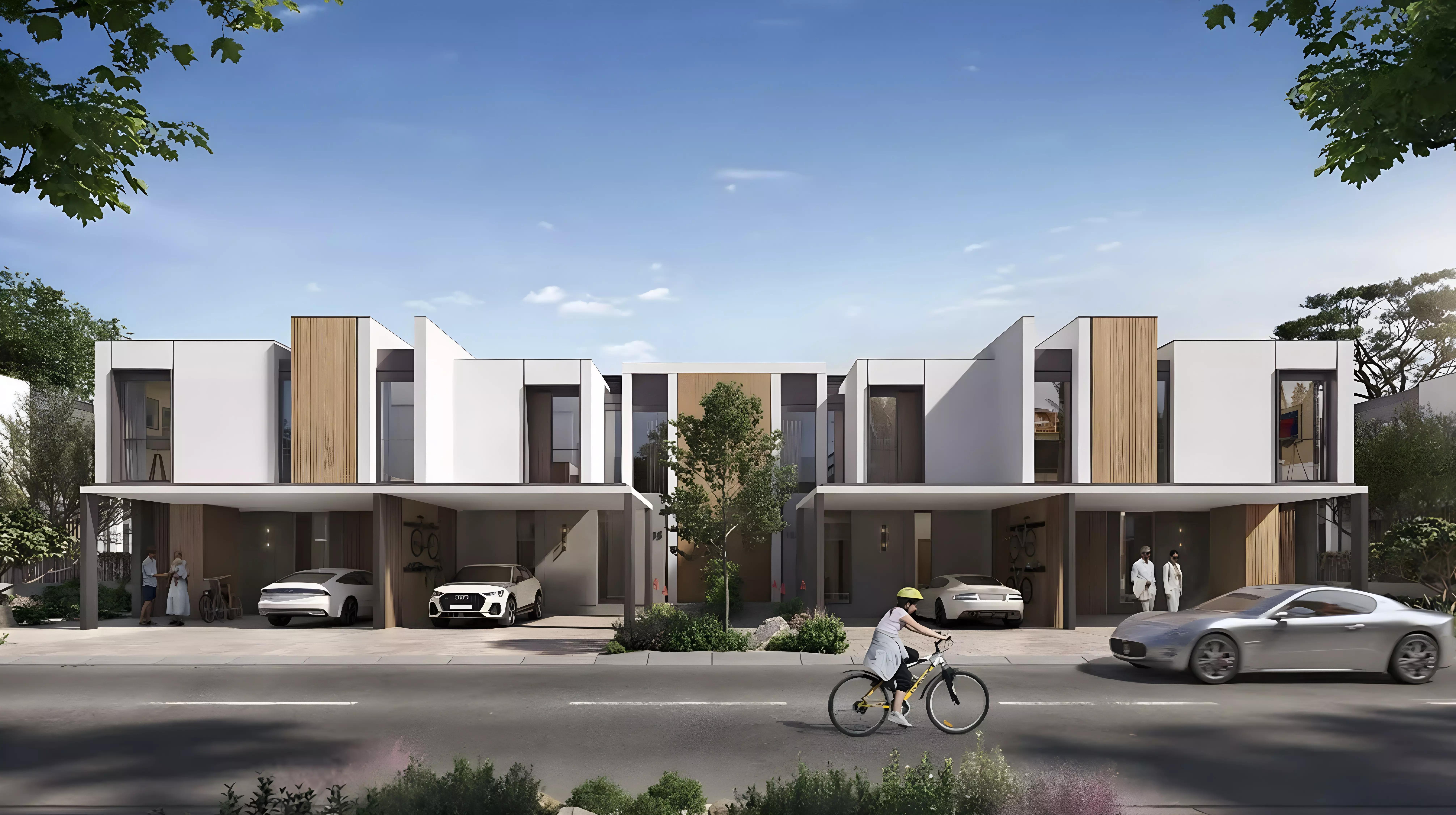 Vitalon at Athlon community landscaping and pathway, Athlon by Aldar, Dubai