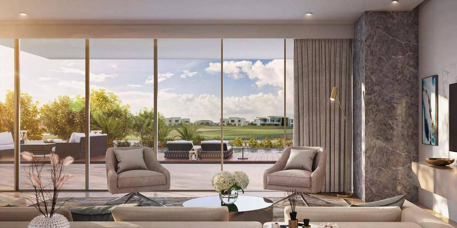 Majestic Vistas villa bedroom interior, Dubai Hills Estate Emaar