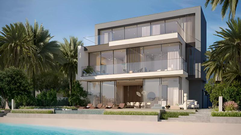 Villa Cyan Sky exterior villa facade, Palm Jebel Ali, Dubai