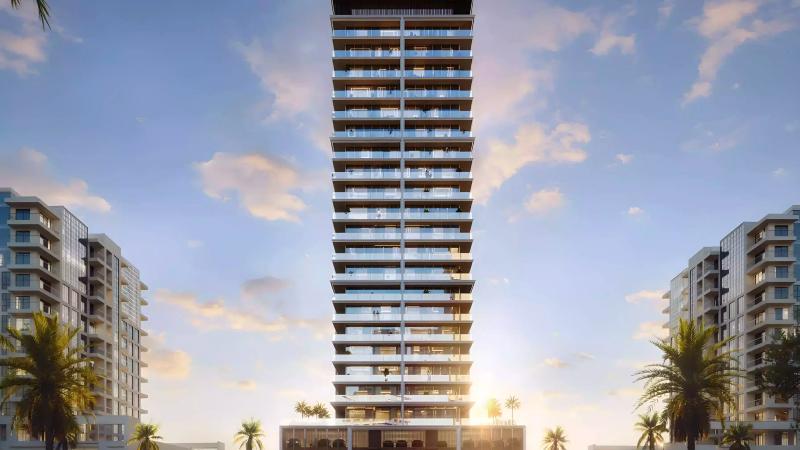 Binghatti Ivory exterior facade, Al Jaddaf, Dubai