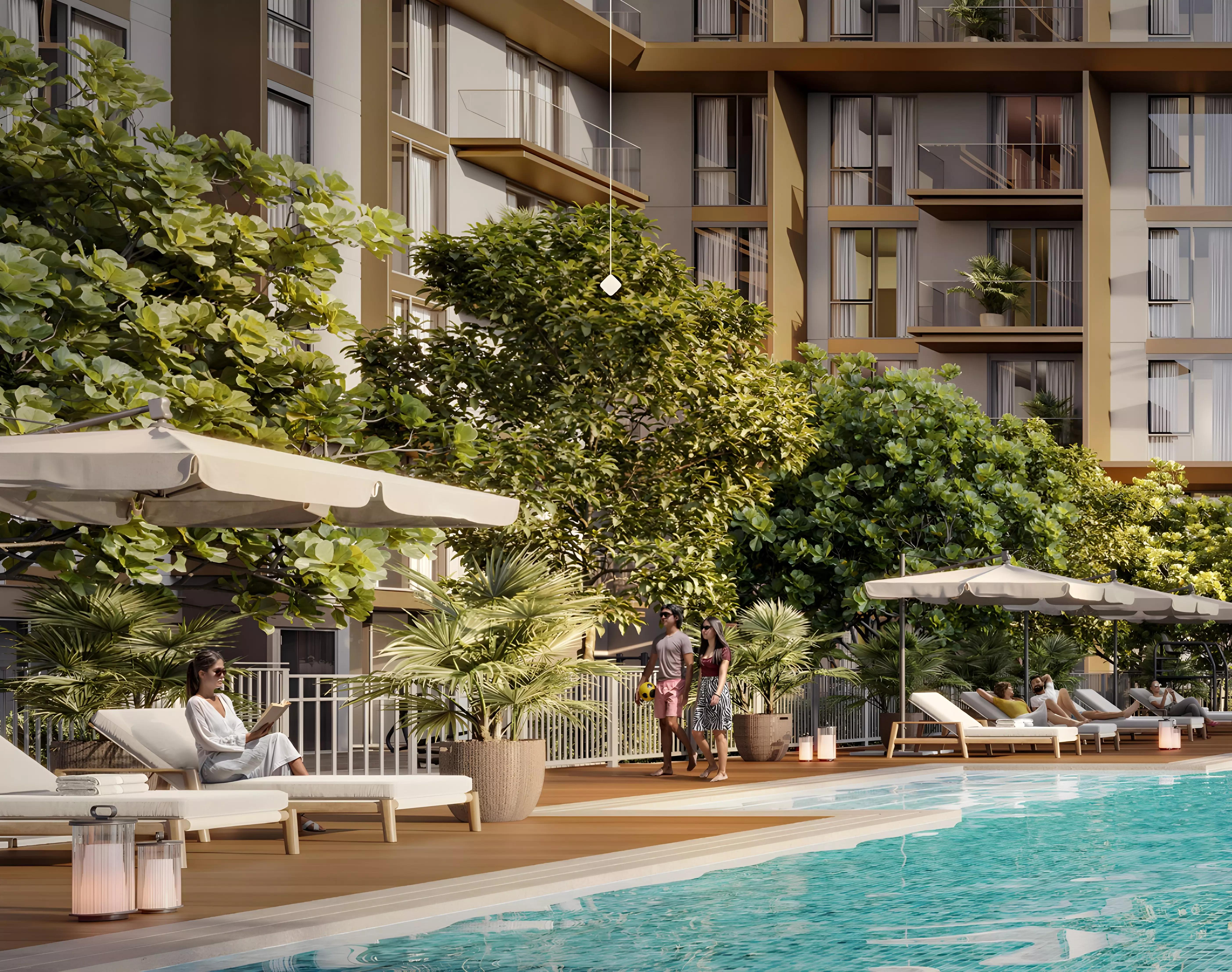 Club Place amenity deck and landscaped area, Dubai Hills Estate, Dubai