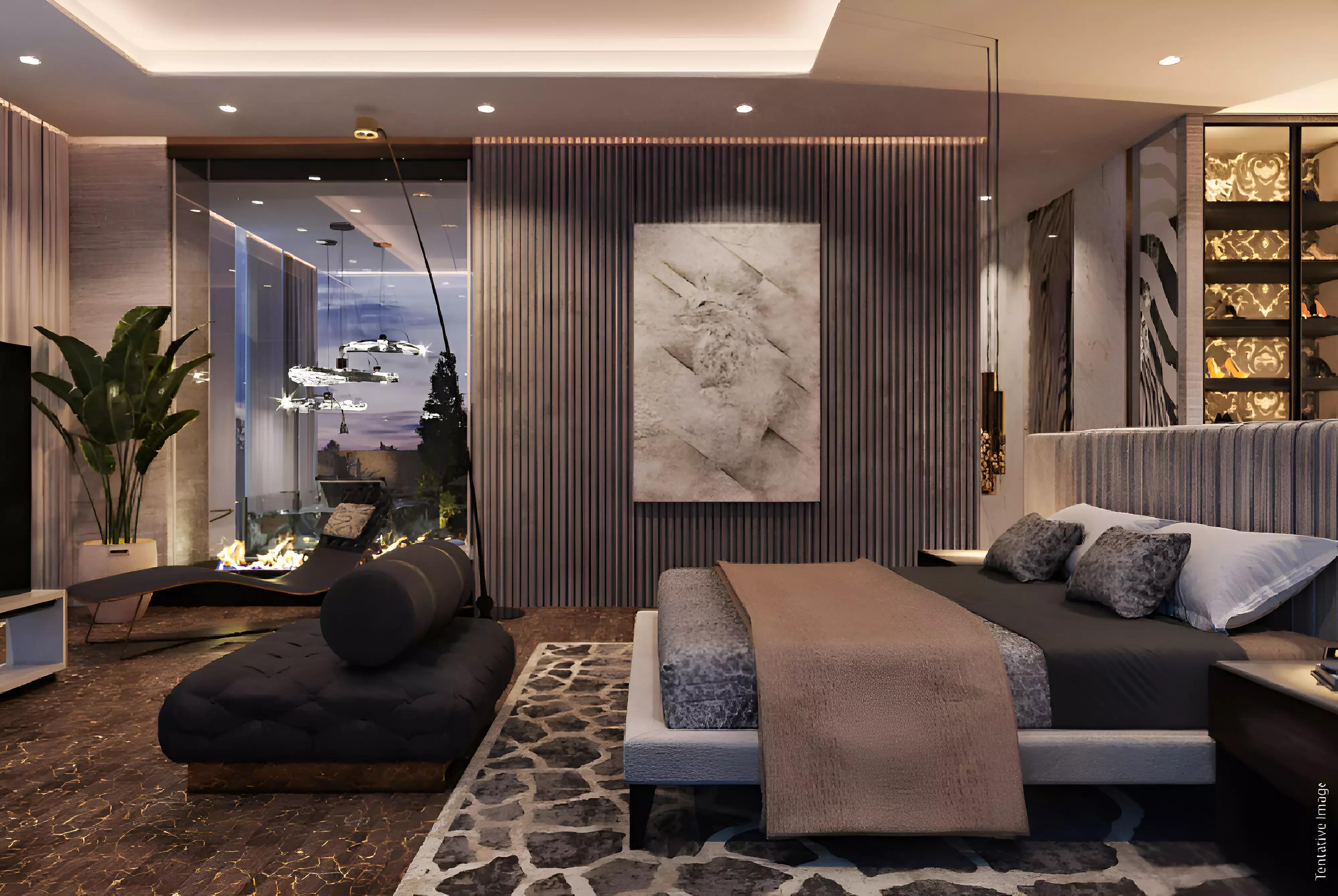 Damac Riverside Views Marine 3 landscaped grounds and pool area, DIP, Dubai