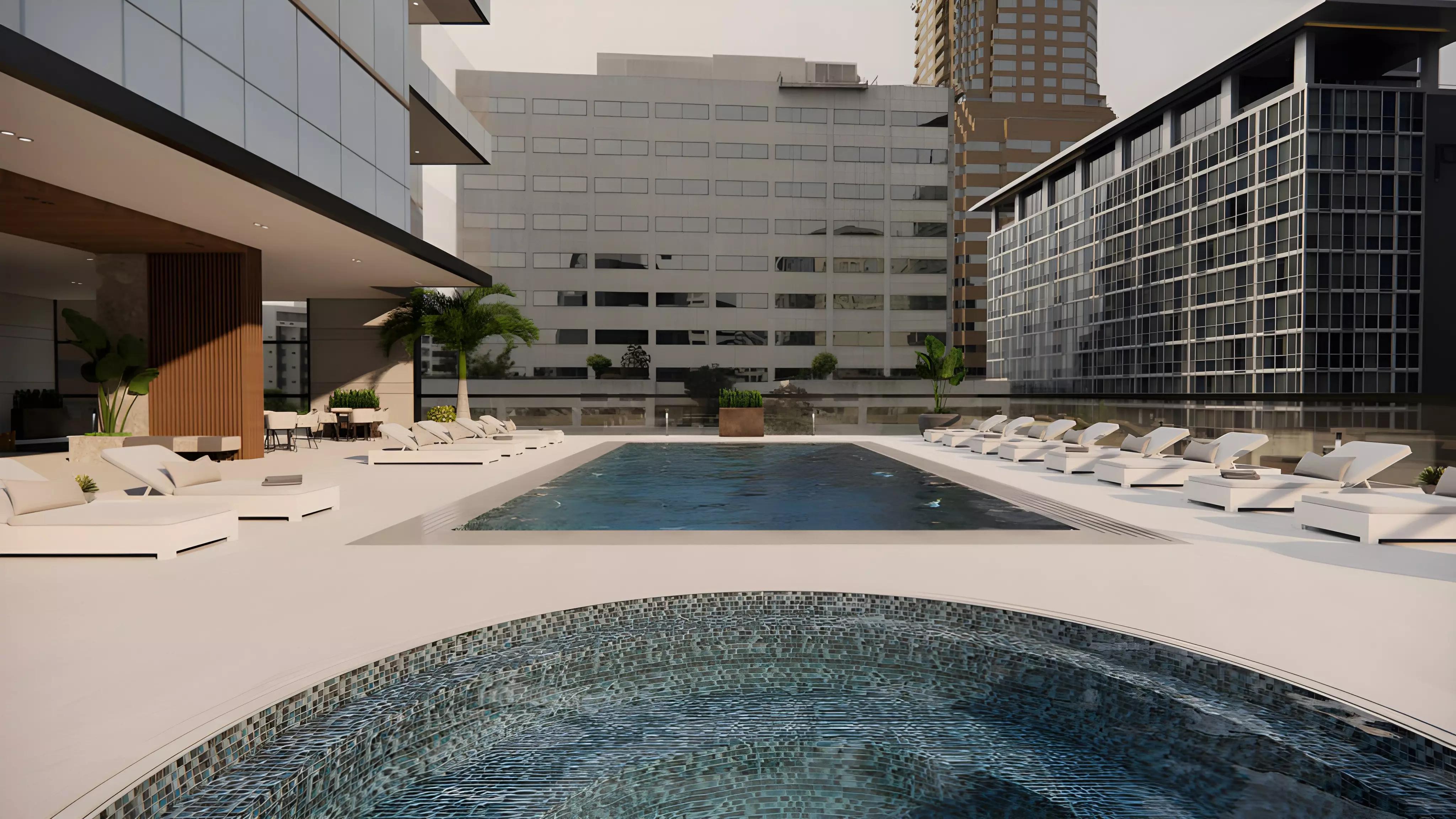 Royal Regency Suites apartment interior living space, Business Bay, Dubai