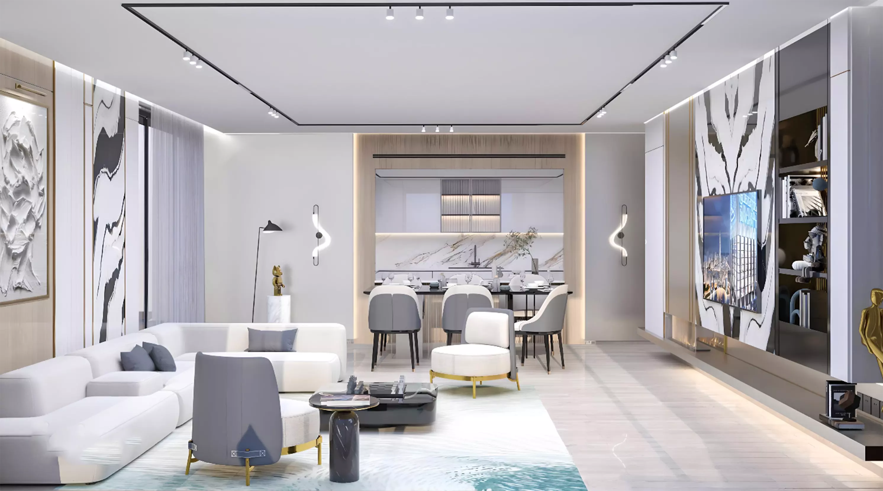 Binghatti Tulip shared amenity space