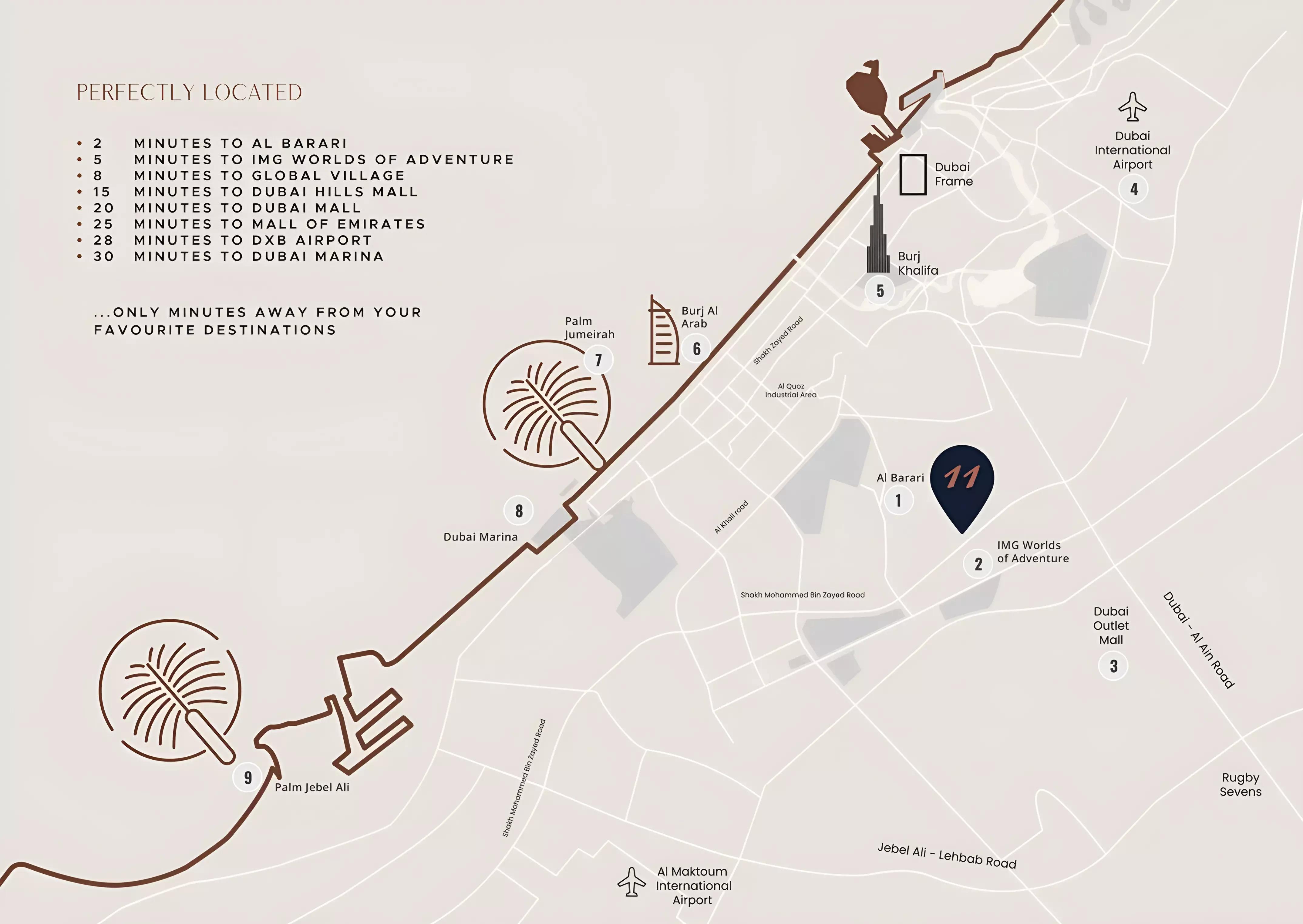 Tulip Oasis 11 master plan layout, Majan, Dubai