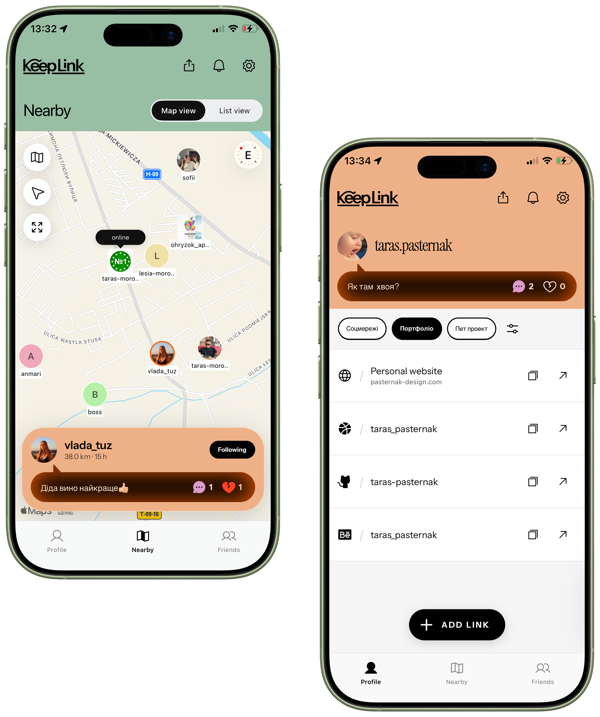 Keeplink mobile app