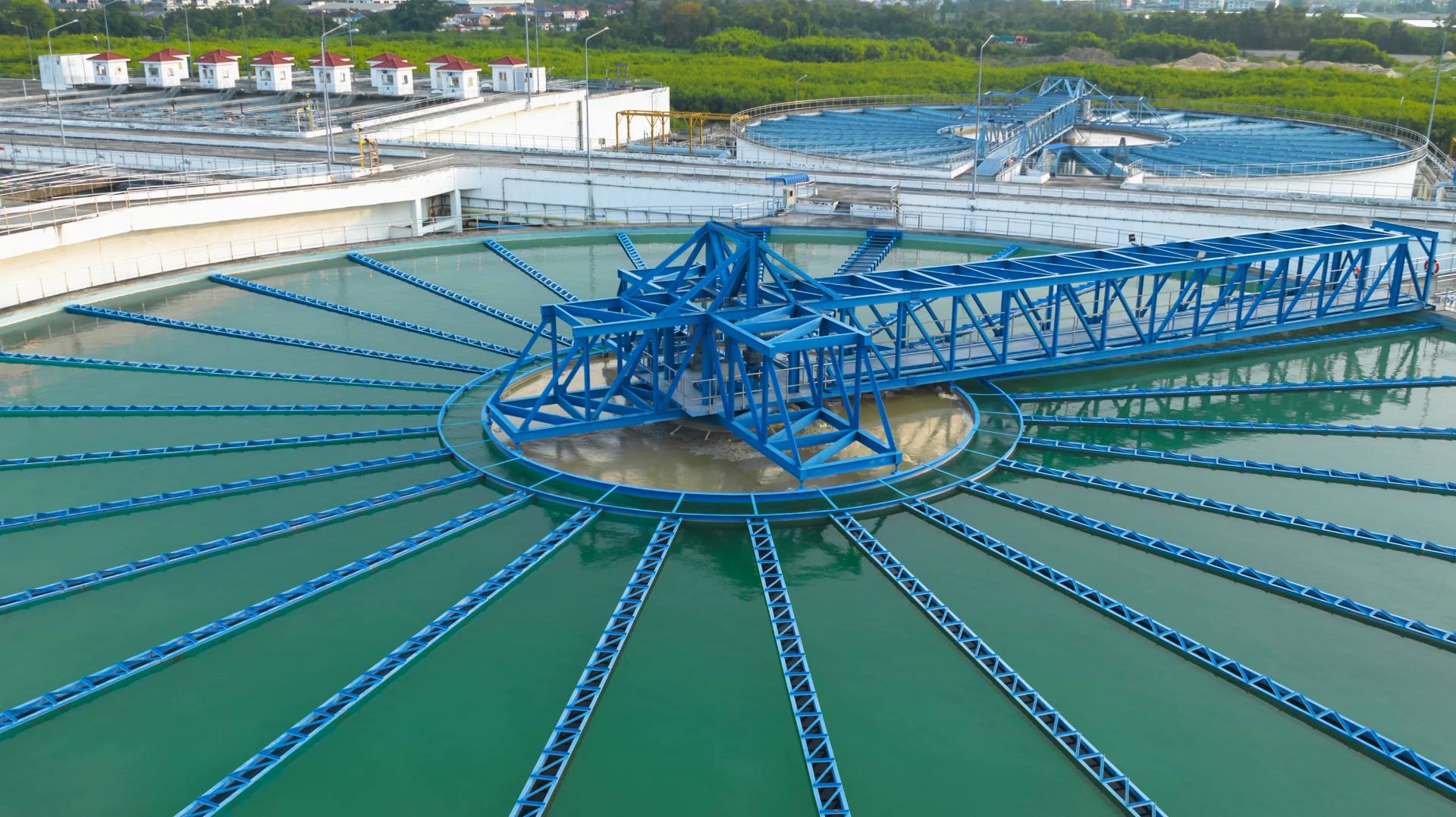 Water infrastructure seen from above.