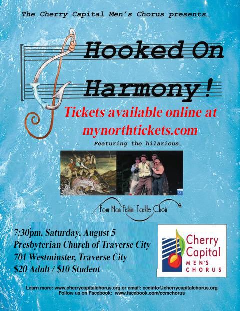 Hooked on Harmony Show poster with event details