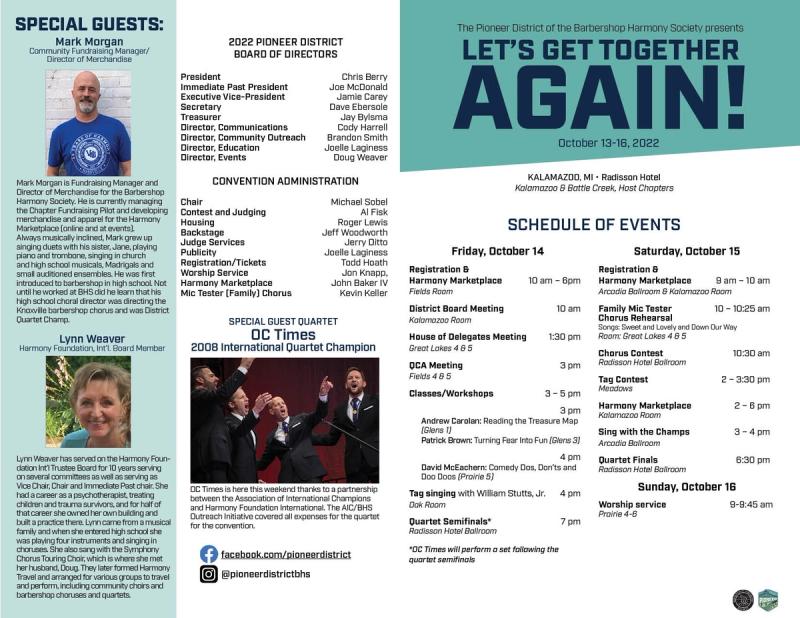 page one of the program