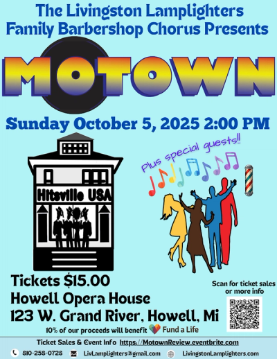Livingston Lamplighters: Motown Show 2025