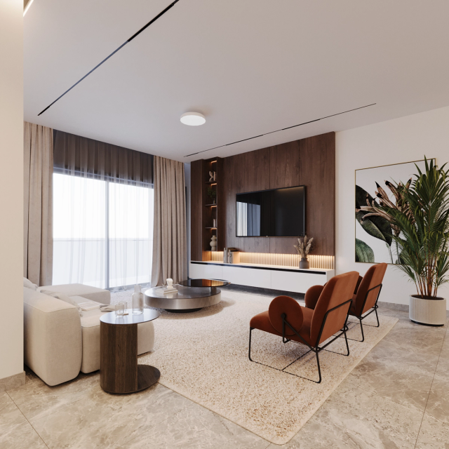 Melrose Residence: Living Room