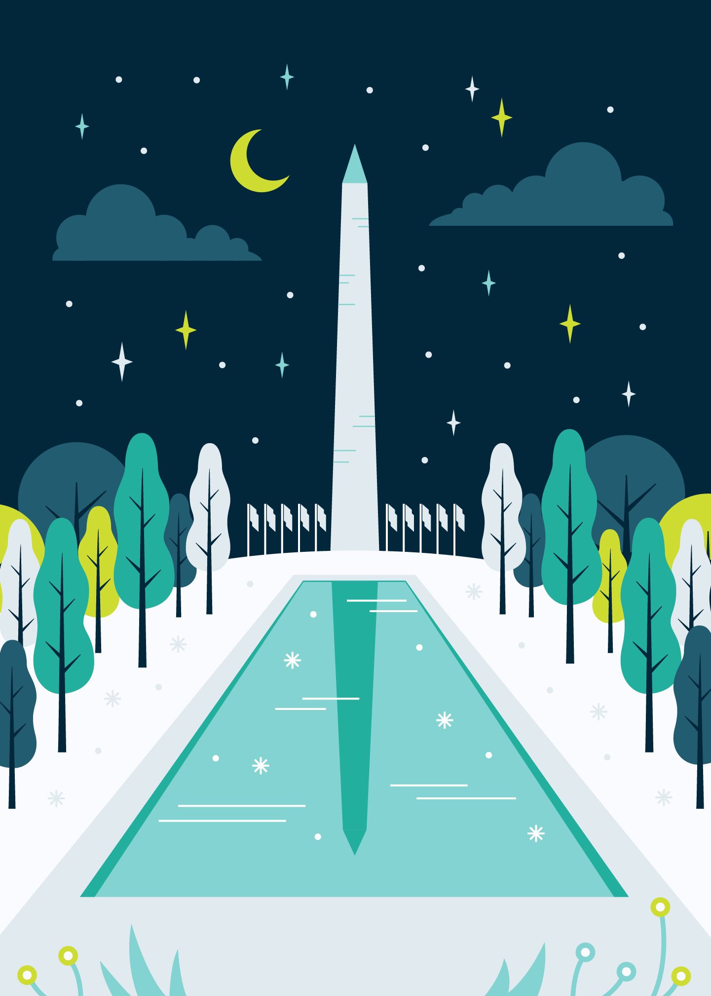 Evans Holiday Card Illustrations image