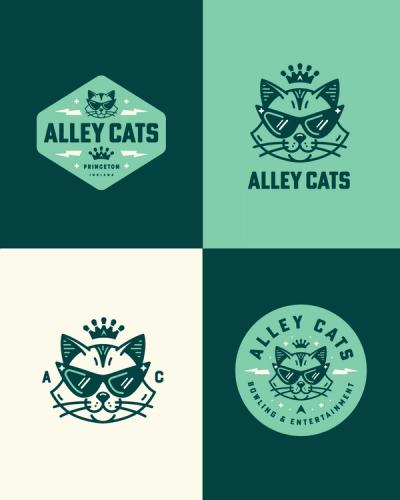 Alley Cats Bowling Brand Identity image 2