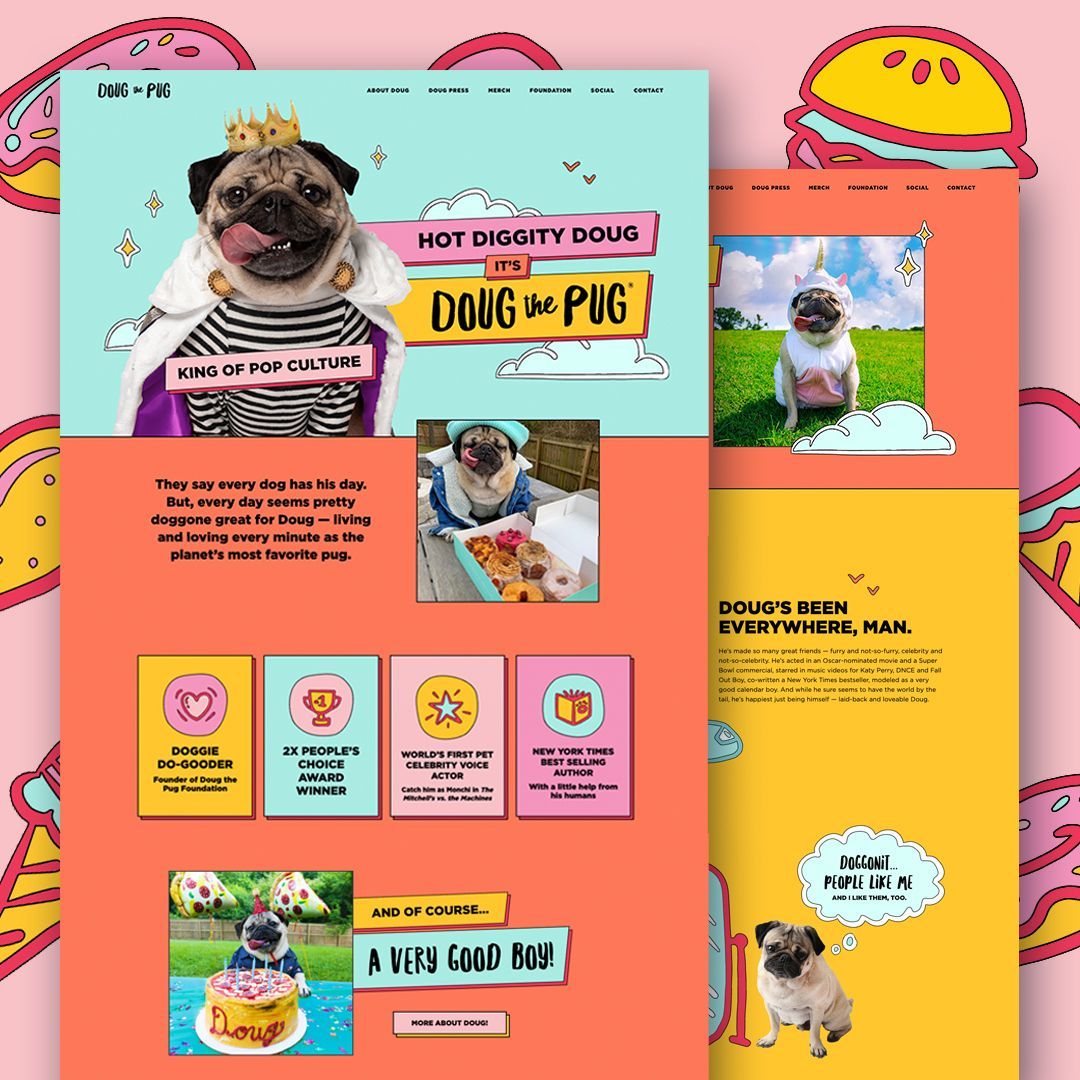 Doug the Pug Website image