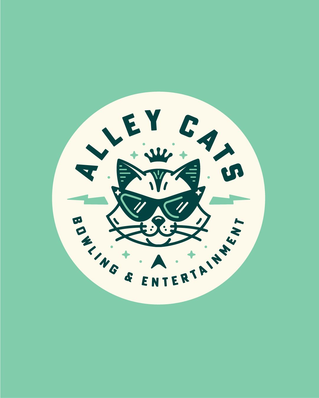 Alley Cats Bowling Brand Identity image