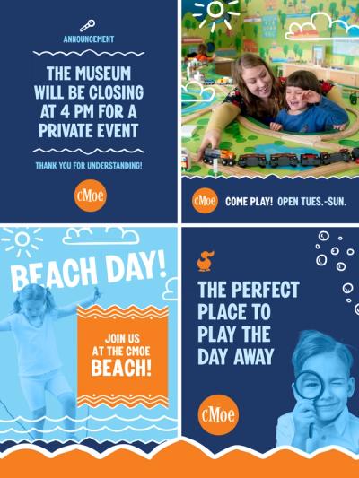 Children’s Museum of Evansville (cMoe) Brand Identity image 6