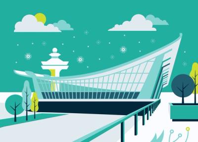 Evans Holiday Card Illustrations image 2