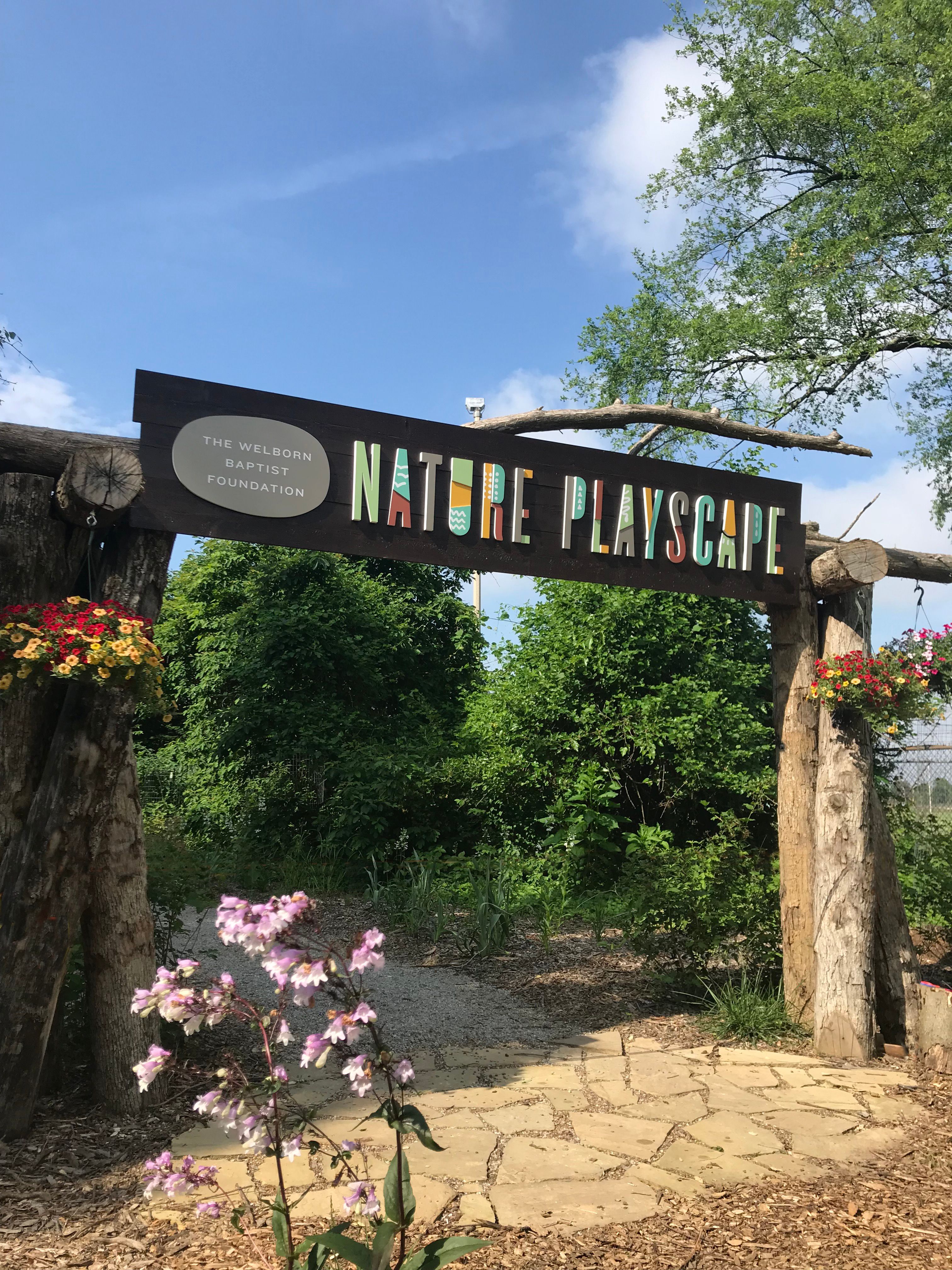 Welborn Baptist Foundation Nature Playscape at Wesselman Woods Brand image