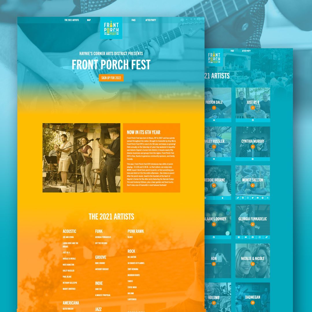 Haynie’s Corner Front Porch Fest Brand Identity image