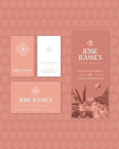 Jesse Jeanne's Flower Boutique Brand Identity image 3