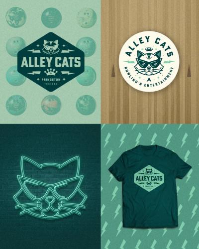 Alley Cats Bowling Brand Identity image 3