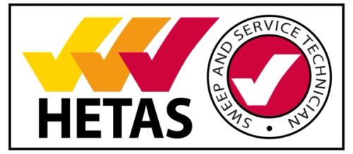 HETAS sweep and Service Technician Logo 