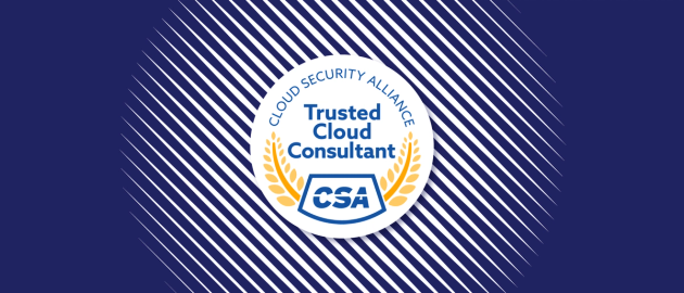 Cloud Security Alliance - a male and female avatar either side of the CSA logo