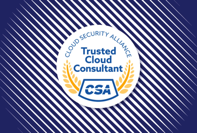 Cloud Security Alliance - a male and female avatar either side of the CSA logo
