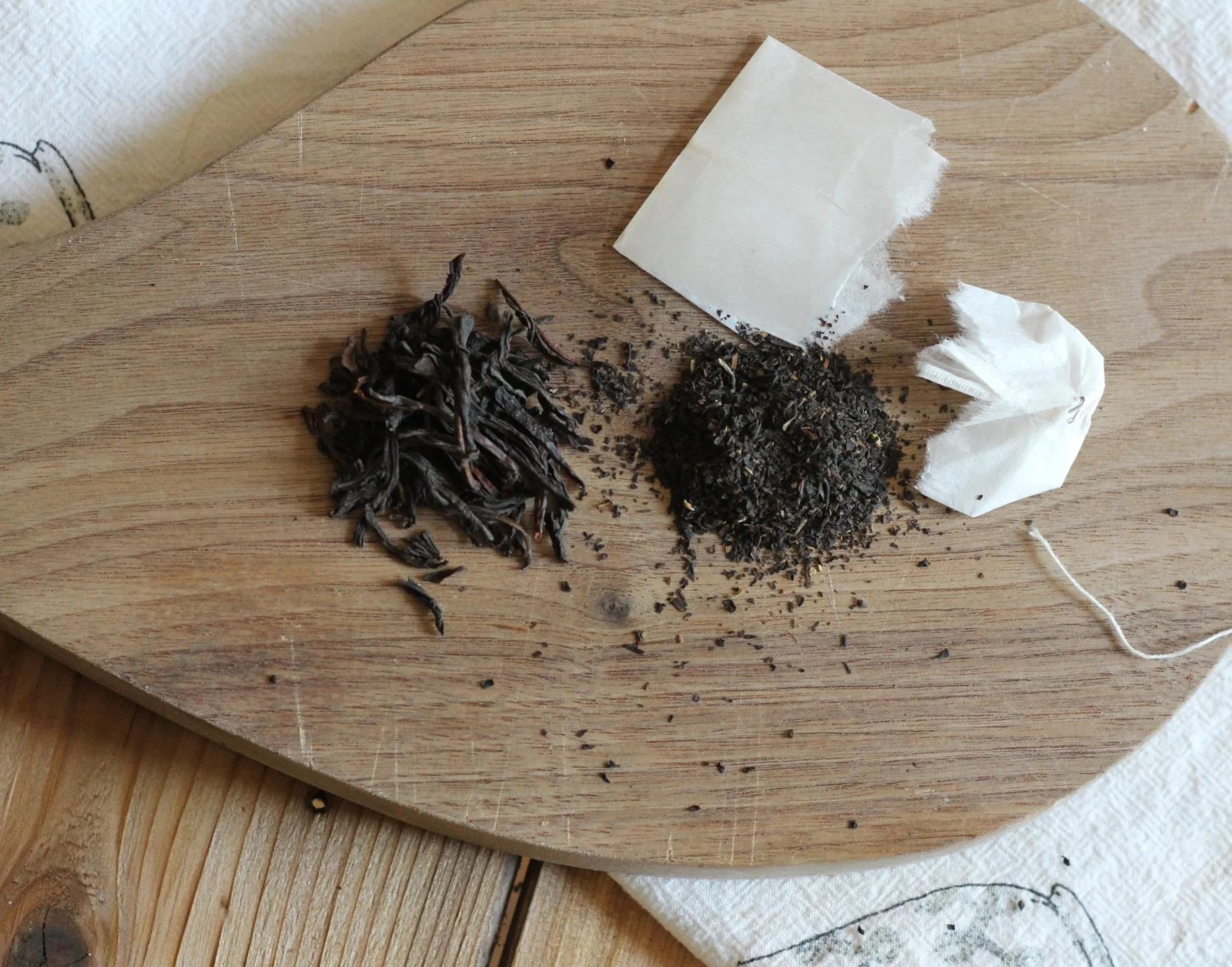 loose leaf and bagged tea
