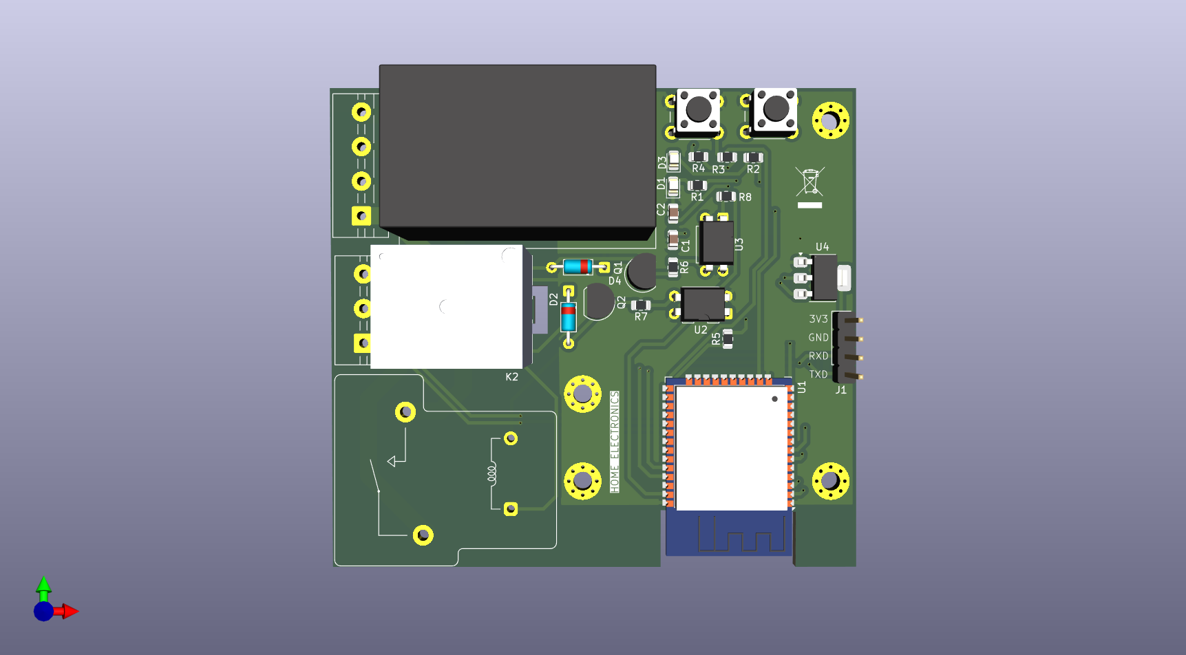 High-Power Home Automation System (30A ESP32)