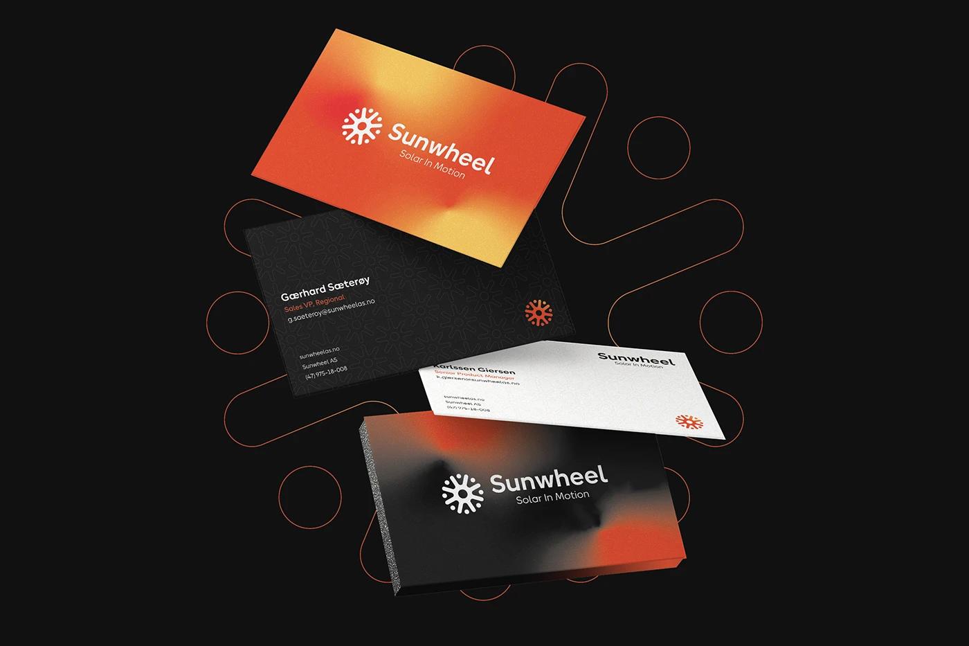 Sunwheel — brand application on corporate vehicle