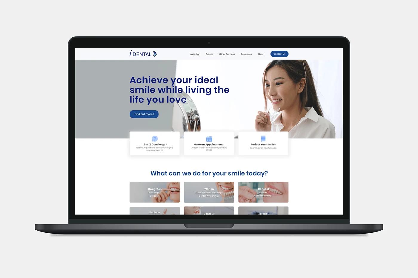 i.Dental — patient journey: awareness to booking in 3 steps