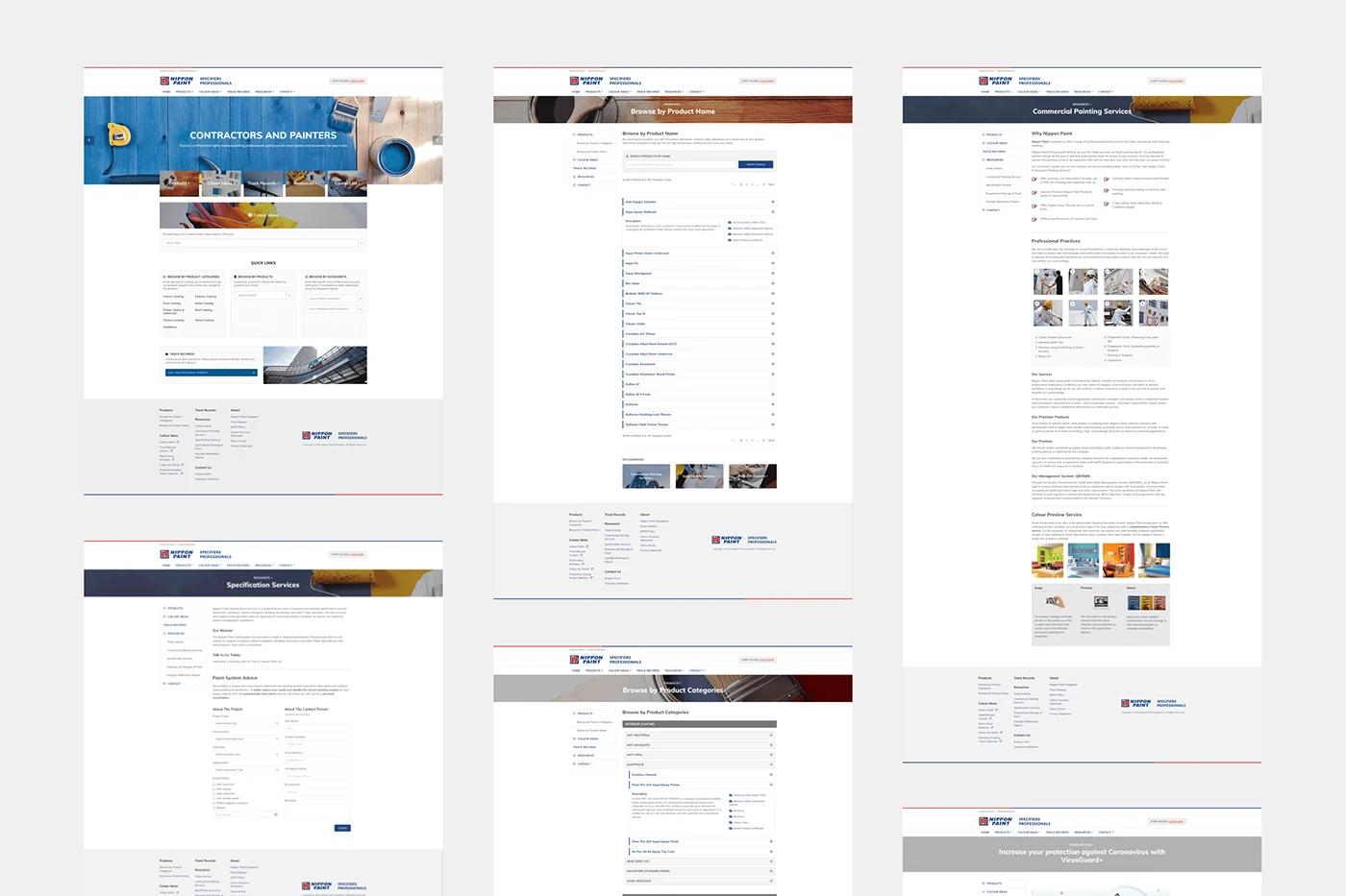 Nippon Paint Store — before and after UX comparison