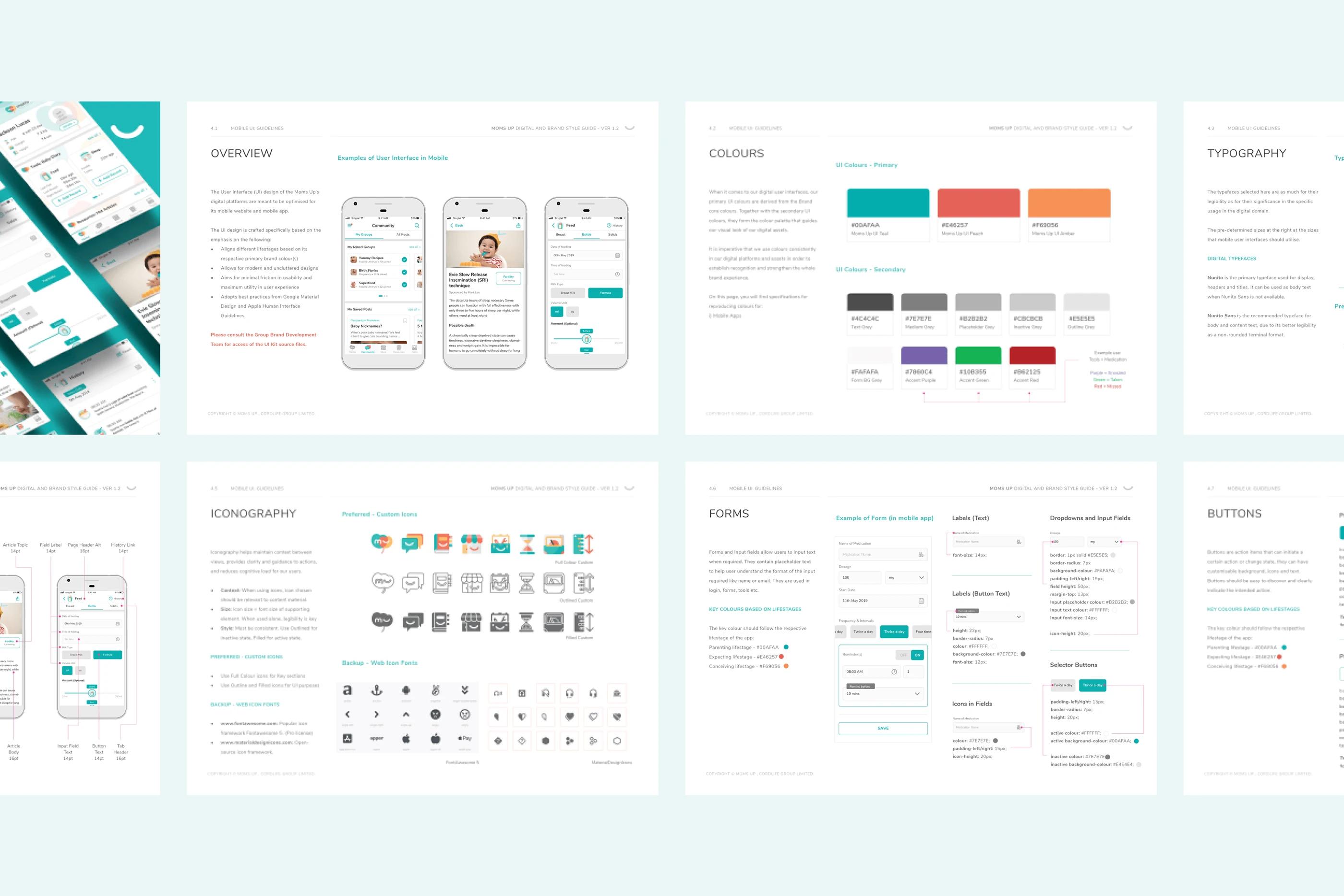 Moms Up — social media template system