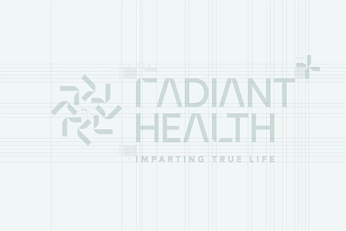 Radiant Health — brand pattern and texture system