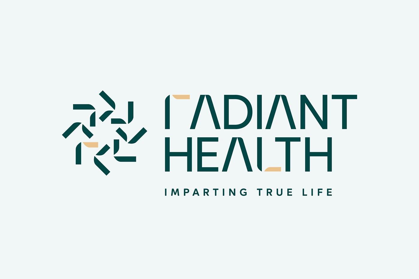 Radiant Health — primary logo mark with bamboo and sun symbolism