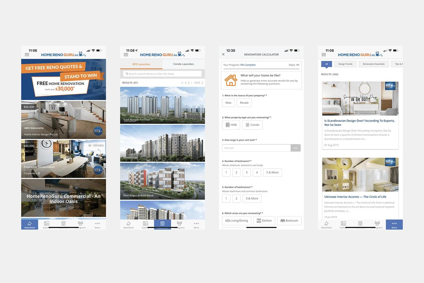 HomeRenoGuru — mobile app renovation company profile
